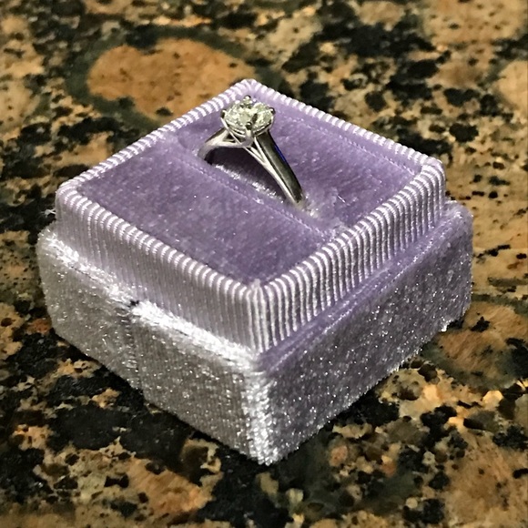 Solitaire Diamond Engagement Ring - Picture 1 of 4